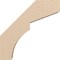 Ekena Millwork 3-inch W x 12-inch D x 12-inch H Monterey Rough Cedar Woodgrain TimberThane Knee Brace, Primed BRCUR03X12X12MONRCPR - alternate 5
